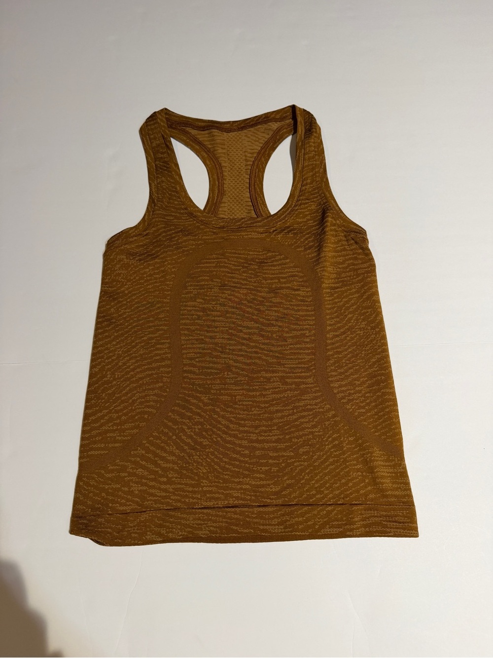 Lululemon Swiftly Womens Racerback Tank Top in Mustard Brown